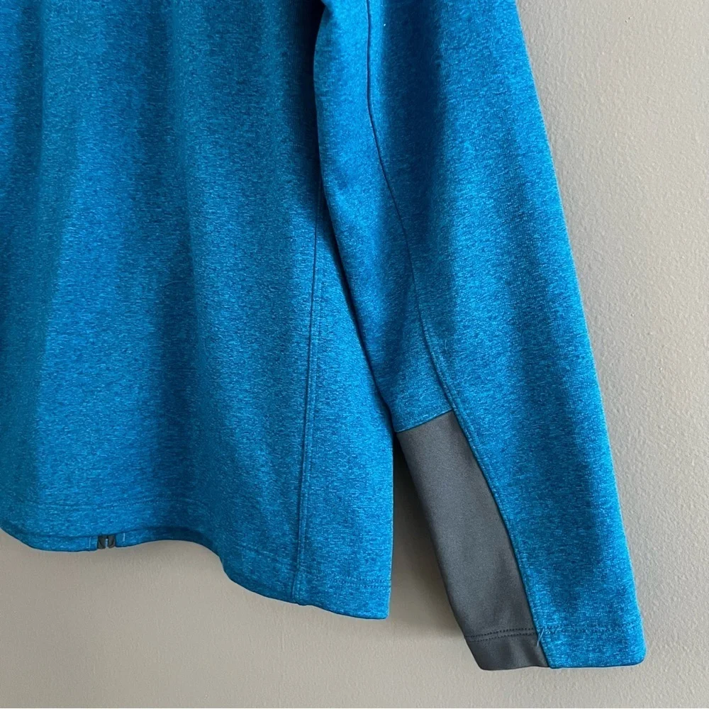 The North Face Men Fleece Hiking Trek Camping Base Layer Heathered Blue Large